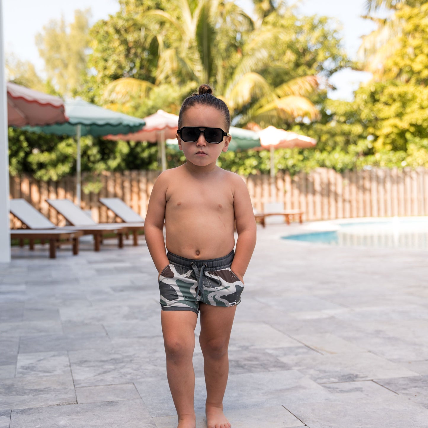 Burlebo: Youth Swim Trunks