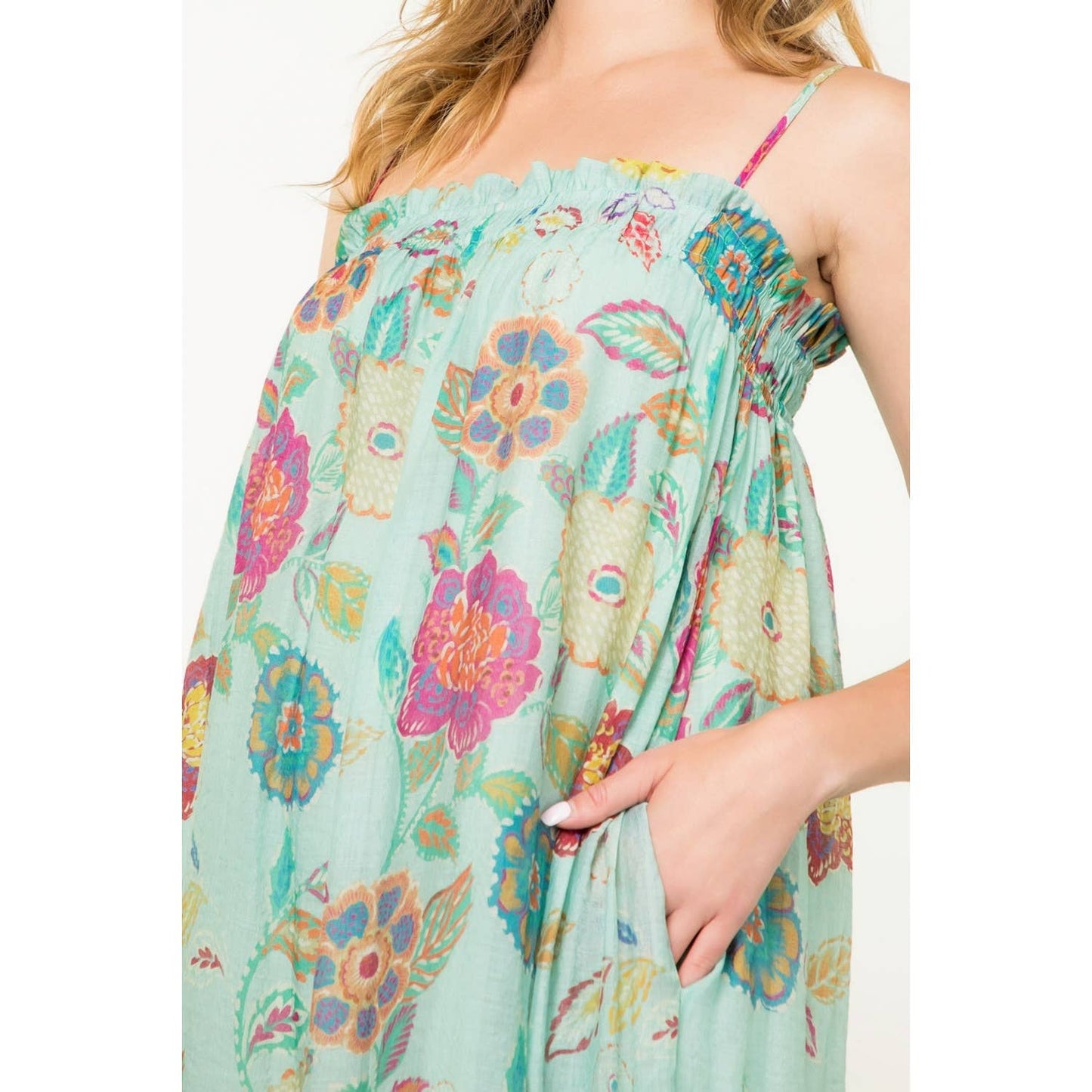Tierd Floral Maxi Dress