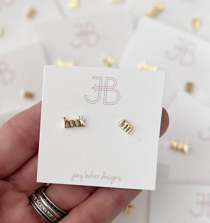 Chant Studs- Earrings