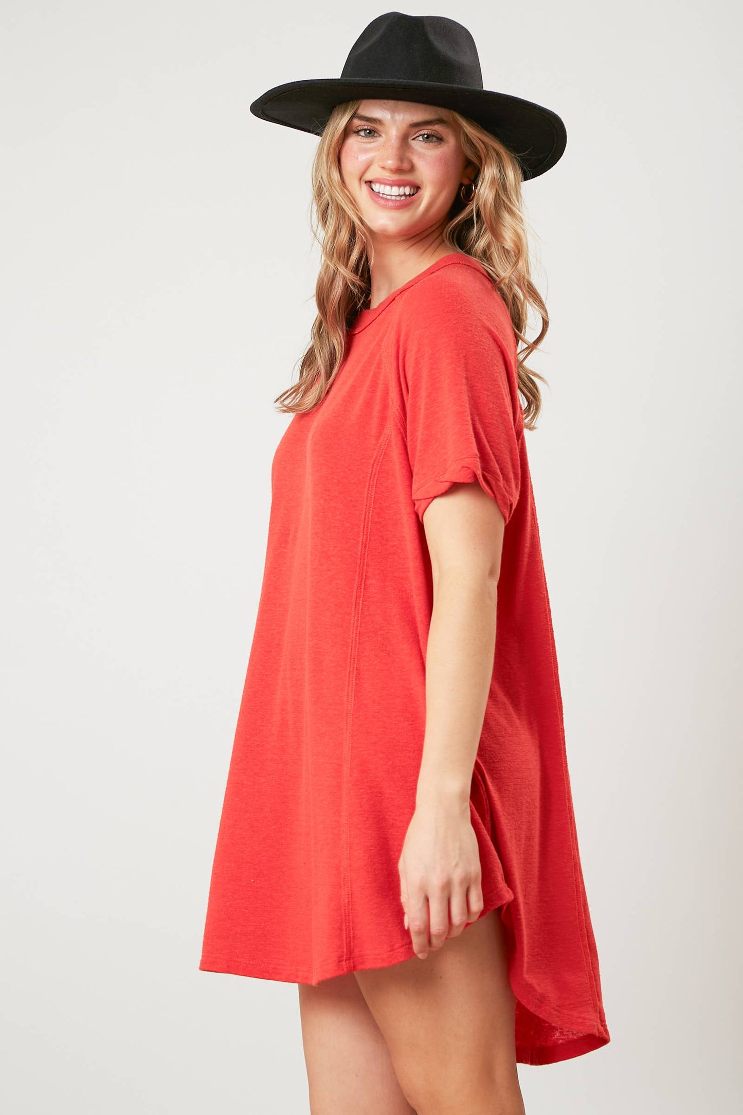 Linen Slub Jersey Outseam Tunic