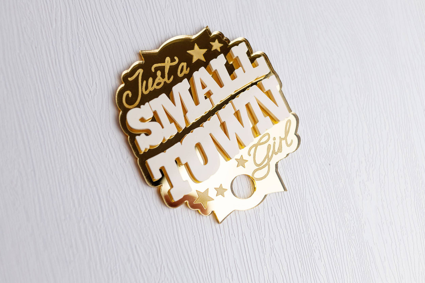 Small Town Girl Tumbler Tag