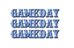 Acrylic Tray GAMEDAY BLUE insert set of 10