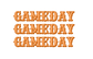 Acrylic Tray GAMEDAY BURNT ORANGE insert set of 10