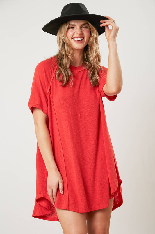 Linen Slub Jersey Outseam Tunic