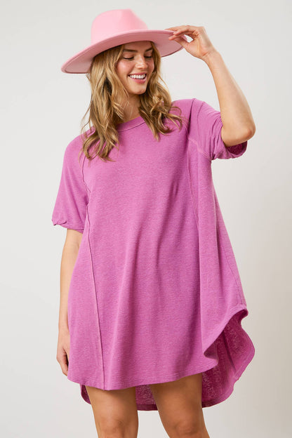 Linen Slub Jersey Outseam Tunic