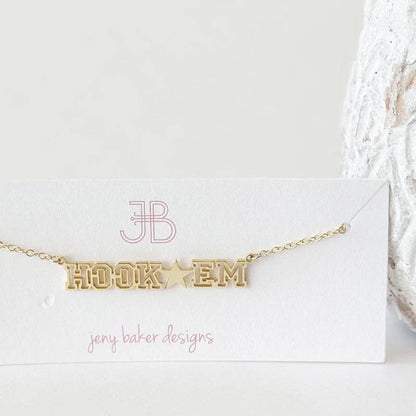 Collegiate Banner Necklace