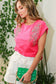Roll-up Rhinestone Detail Cotton Knit Top