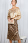 Leopard Printed Bias Cut Satin Slip Skirt VS51610G