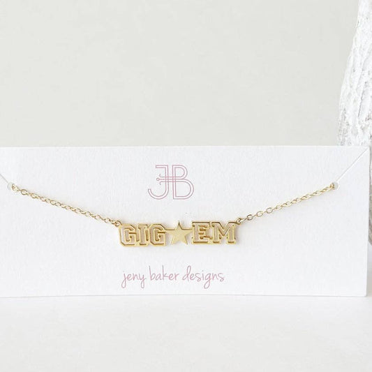 Collegiate Banner Necklace