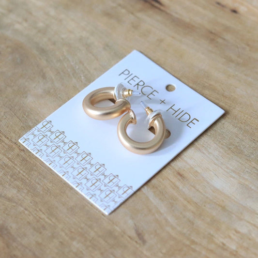 Custom Everyday Mini Gold Hoop | Petite Hoop | Gold Earring