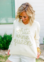 White Wine Queen Sweater