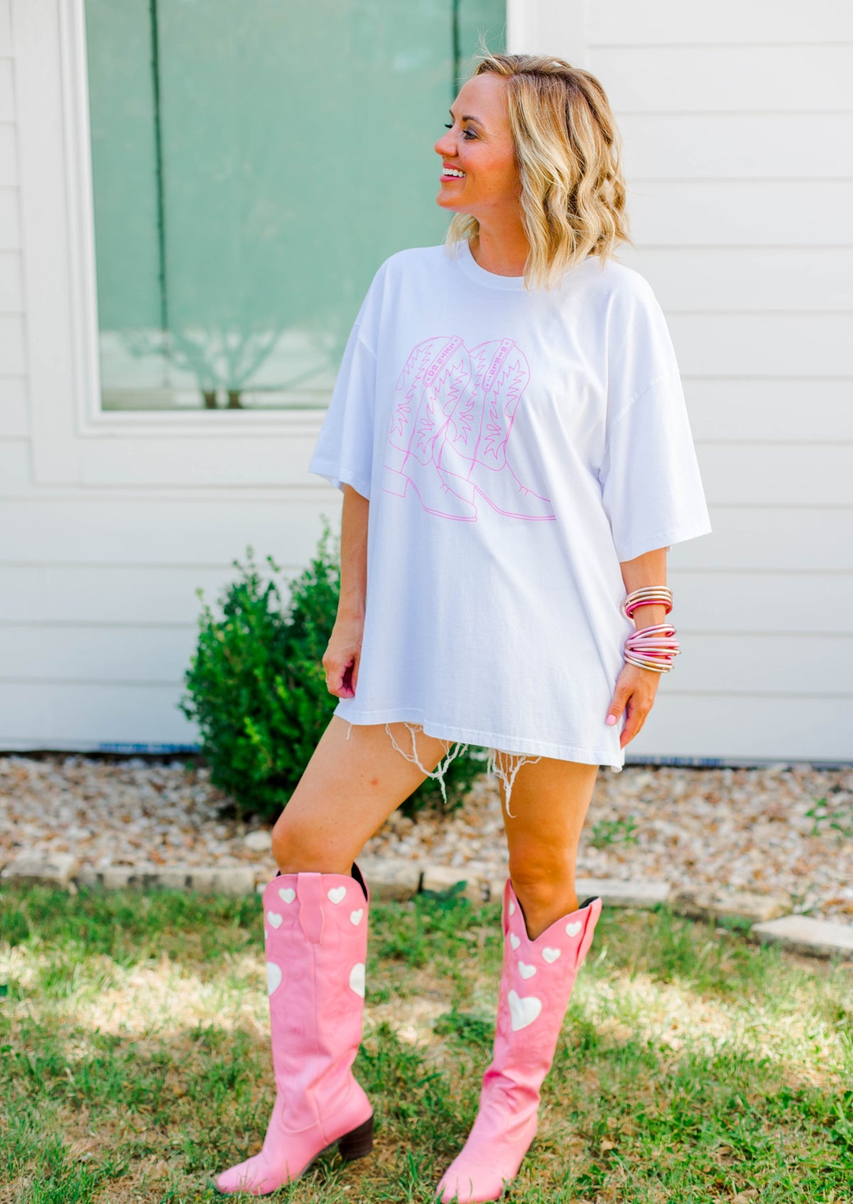 Pink Boots Graphic Tee