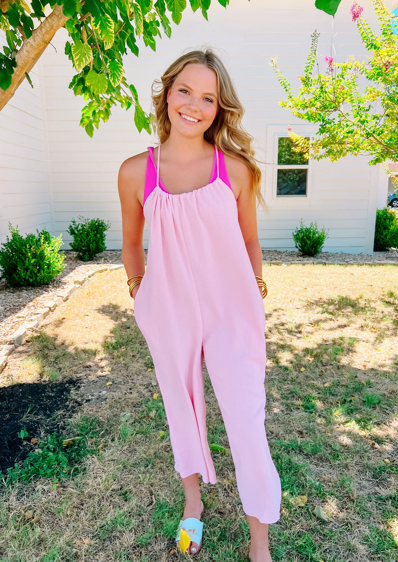 Perfectly Pink Jumpsuit