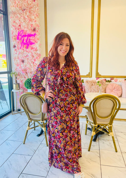 Fall Floral Maxi