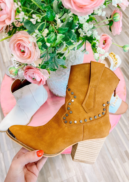 PANDORA STUDDED COWBOY BOOTS