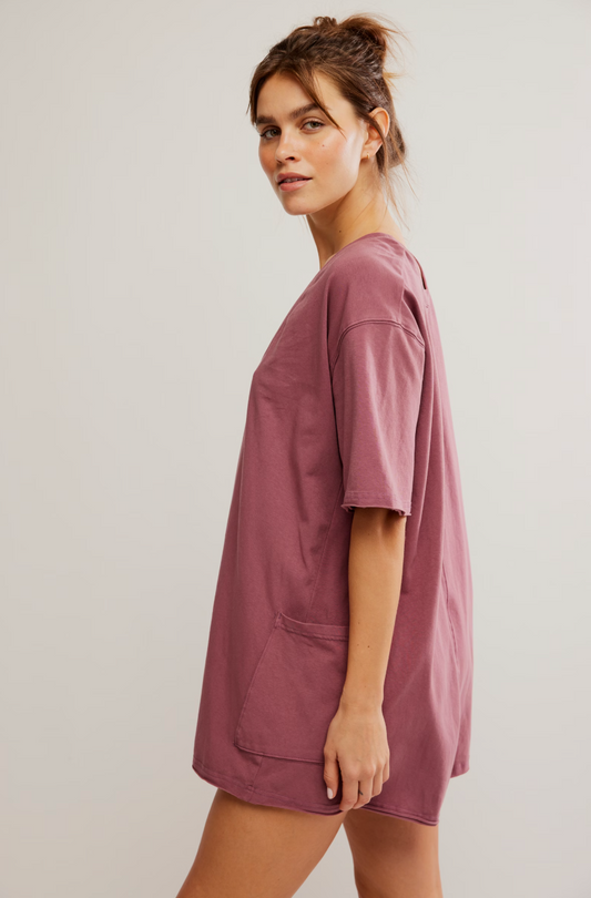 Free People Movement - Hot Shot Tee Romper Coddy