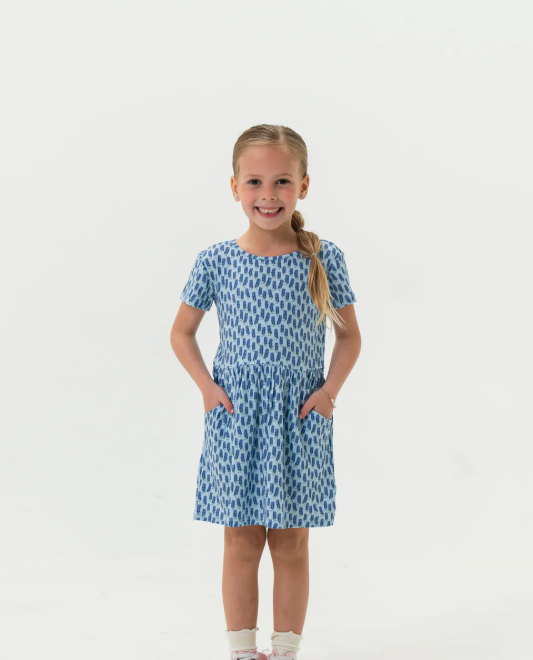 Burlebo: Youth Moxie Dress - Bluebonnets