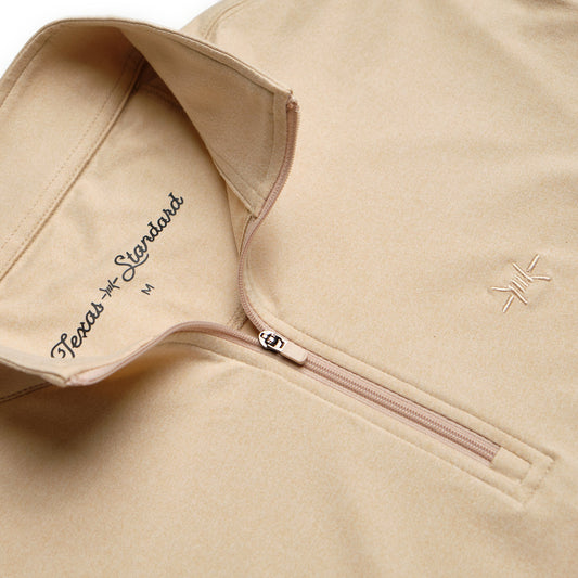 Texas Standard: Performance Hybrid Quarter Zip - Sandstone