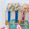 Alayna Hoops  Rainbow/Blue