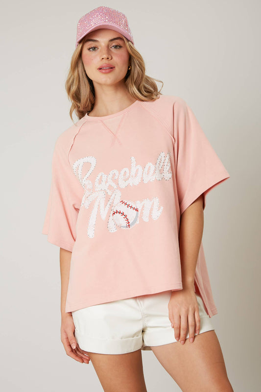 Baseball Mom Washed Tee