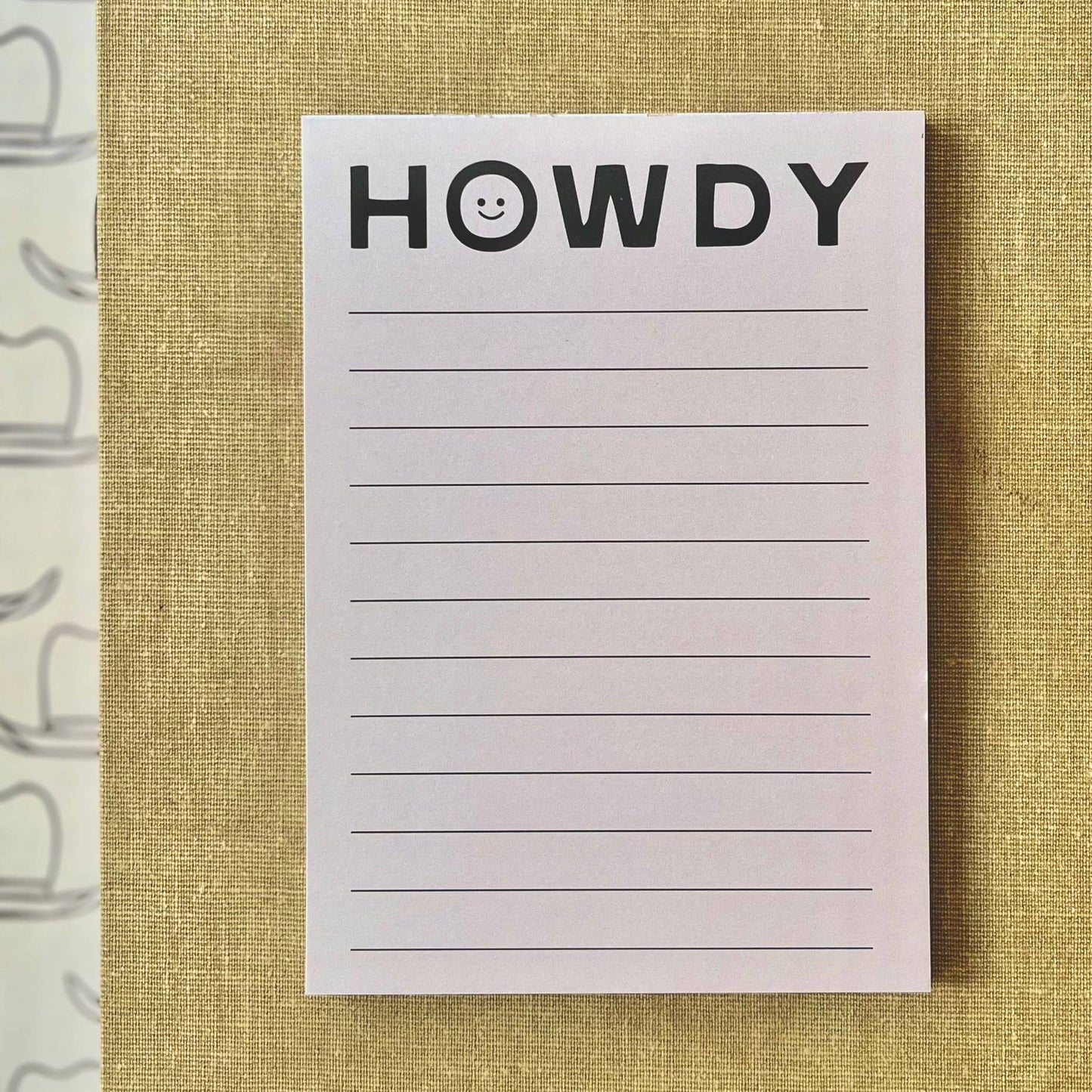 Happy Little Howdy Notepad