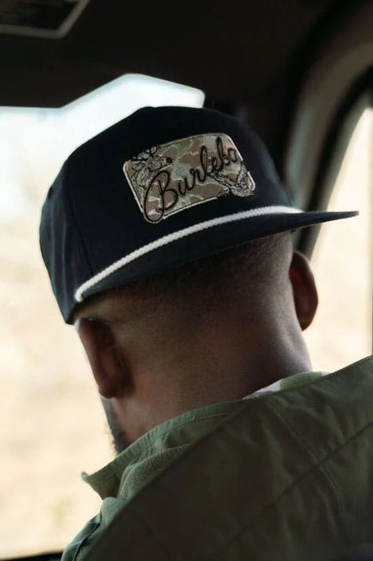 Burlebo Cap - Camo Patch - Black