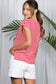 Striped Dolman Sleeve T with Braided Pocket