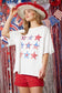 Rhinestoned American Stars Tee