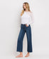 TUMMY CONTROL MID RISE WIDE LEG JEANS