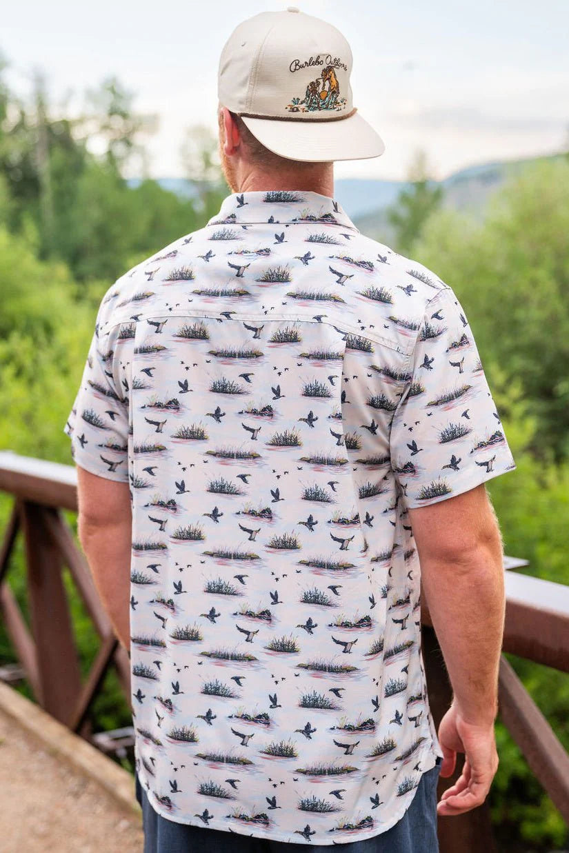 Burlebo: Performance Button Up - Duck Hunt