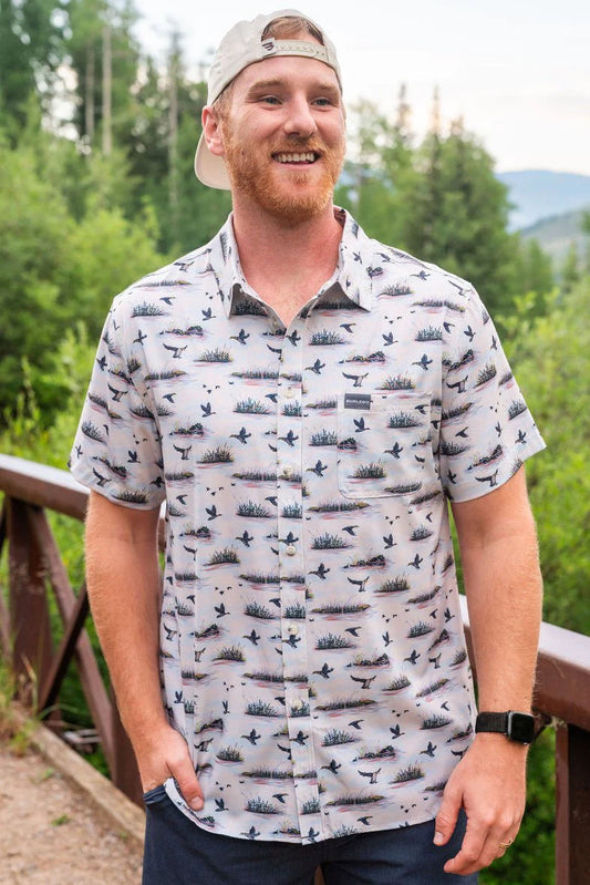 Burlebo: Performance Button Up - Duck Hunt