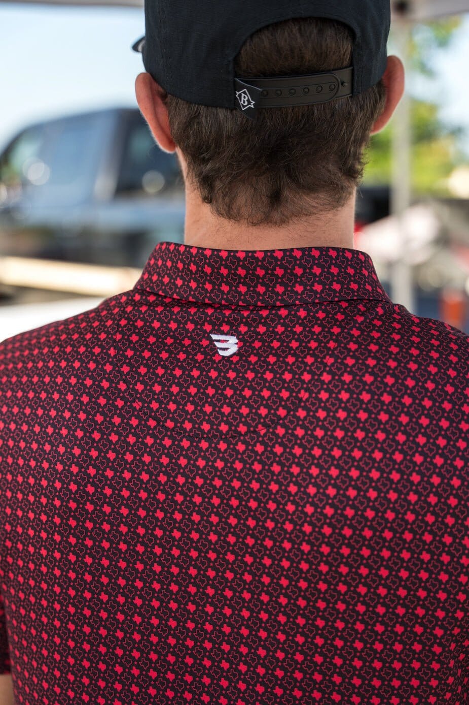 Burlebo: Performance Polo - Texas Black & Red