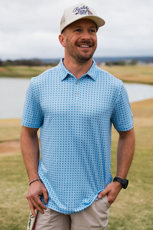 Burlebo: Performance Polo - Texas Light Blue