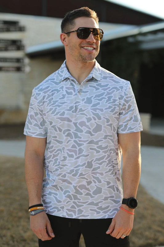 Burlebo: Performance Polo - White Camo