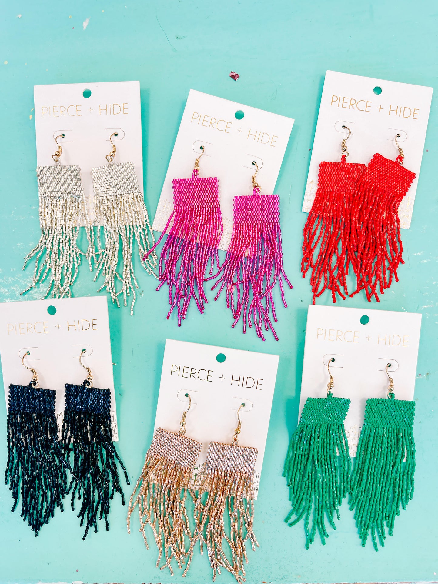 Custom Beaded Fringe Earrings