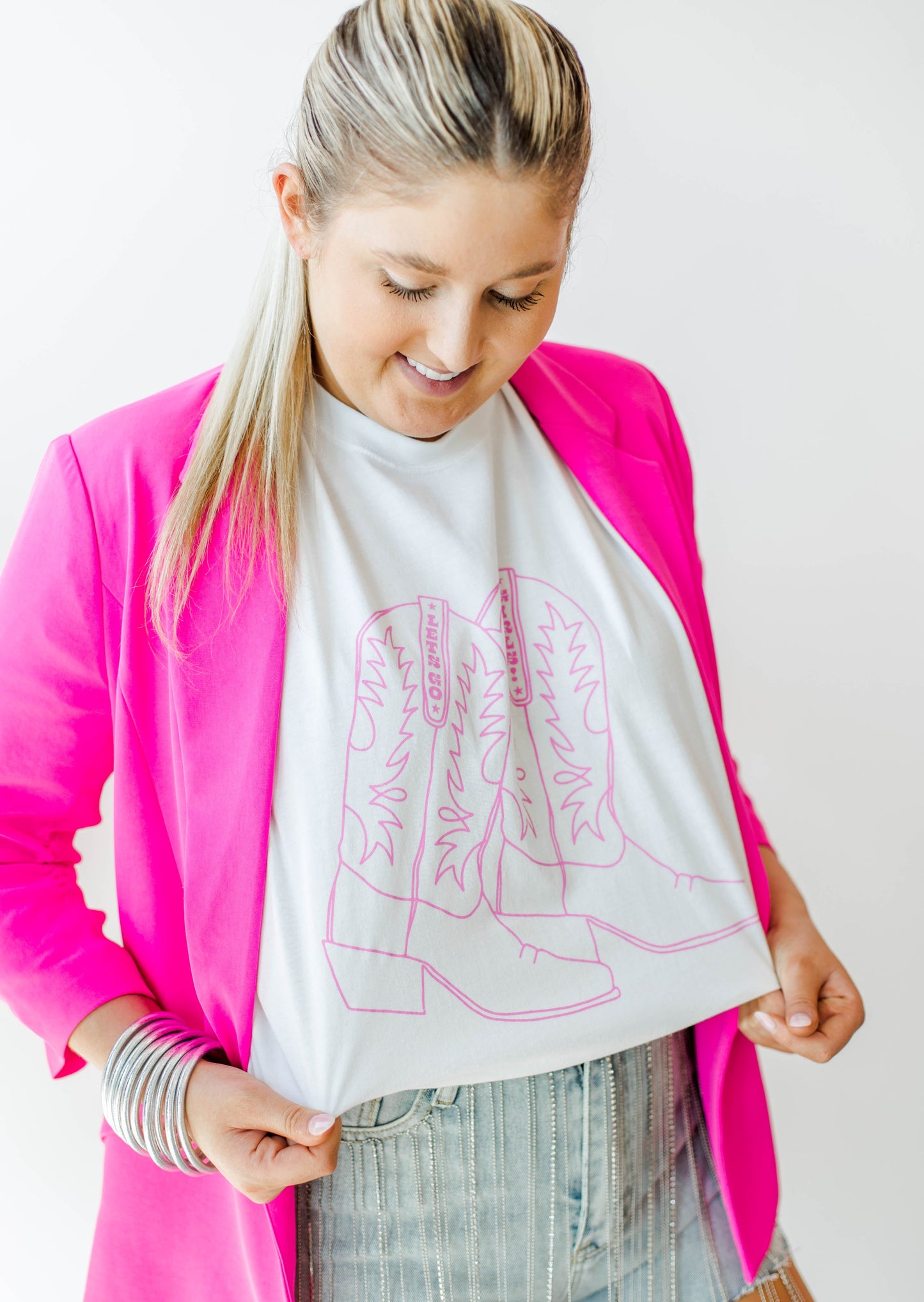 Pink Boots Graphic Tee