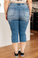 Emily High Rise Cool Denim Pull On Capri Jeans