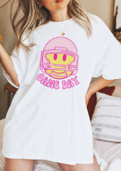 Smiley Game Day Tee